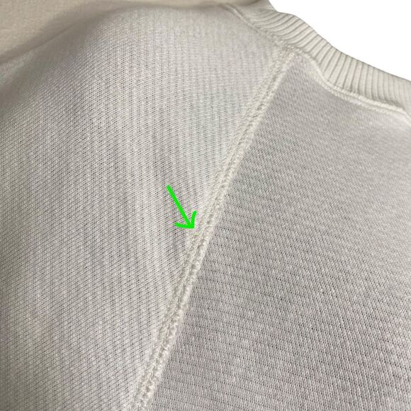 AG Adriano Goldschmied Womens S White Crop Sweatshirt Short Sleeve Boxy Raw Hem - Picture 6 of 13